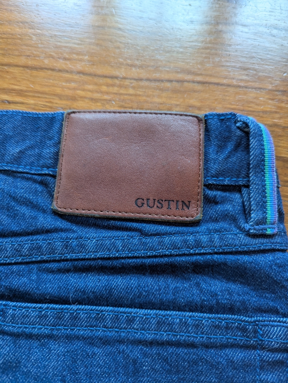 Gustin | 529 Cone Mills Double Rainbow | Men’s Denim Jeans | 32 Straight - Picture 3 of 6